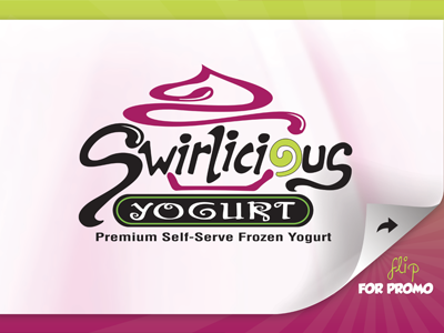 Frozen Yogurt Print Promo - Front frozen swirlicious yogurt