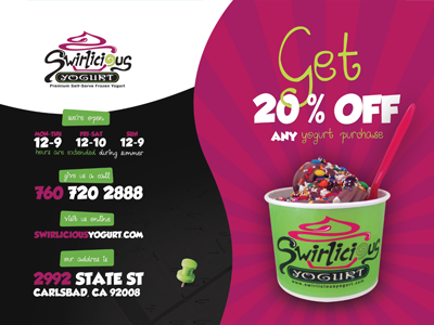 Frozen Yogurt Print Promo - Back frozen swirlicious yogurt