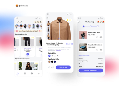 E-Commerce App app design branding design e commerce e commerce app ecommerce app ecommerce design fashion fashion app mobile app mobile app design online store shop ui