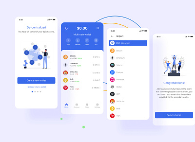 COIN VAULT app design typography ui ux