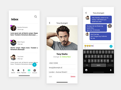 Message Application - Material Design