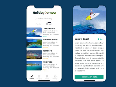 Holiday app concept design design designer holiday holidays indonesia ios landingpage ui ux vacation