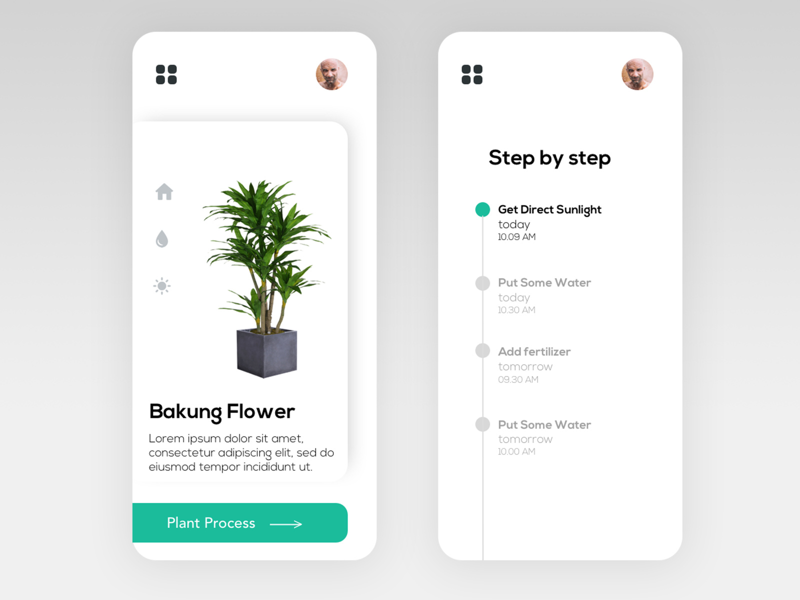 Flower plant application by Hendra Trisnayadi on Dribbble
