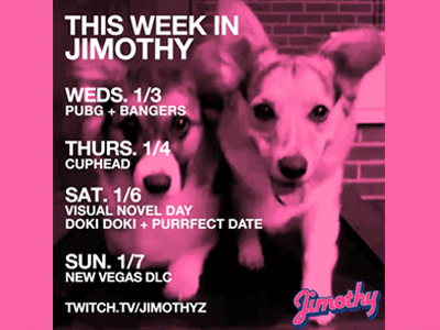 Jimothy GIF Schedule (c. 2018) corgis instagram gif twitch