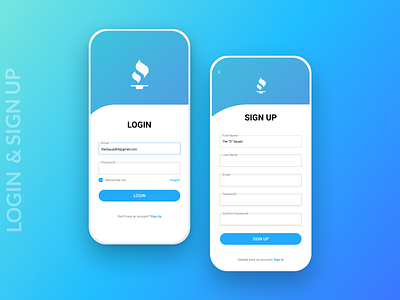 Minimalistic Login & Sign Up Page UI by The D Squad on Dribbble