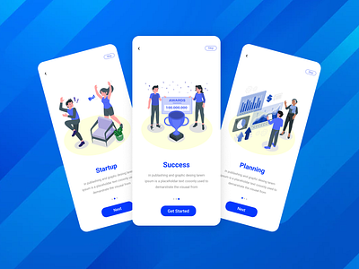 Finance App Onboarding UI branding thedsquad ui