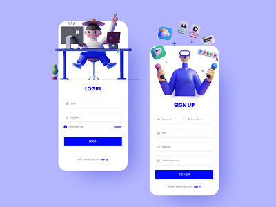 Awesome Login & Sign Up Page branding login and sign up page design login page login page ui minimal sajeeb rasel sign in sign up sign up page ui thedsquad ui ui design