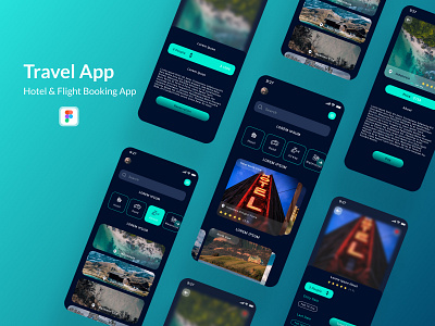 Travel App UI Kit ios design jannatul shourov thedsquad travel app travel app design travel app ui kit travel mobile app travell app ui travelling app ui ui design