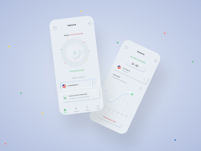 999Vpn App Neumorphism Concept
