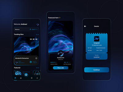 NFT Mobile App Design