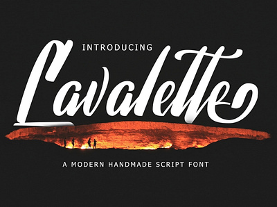 Lavalette branding brush businesscard creative market font illustration lettering logo script typography