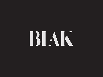 Blak branding design logo logotype typography