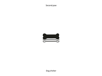 Second paw/ dog shelter logomark branding illustration logo logomark logomarks