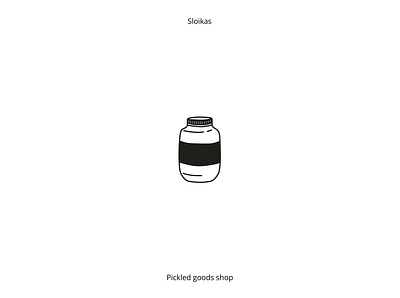 sloikas/ pickled goods shop logomark branding illustration logo logomark logomarks