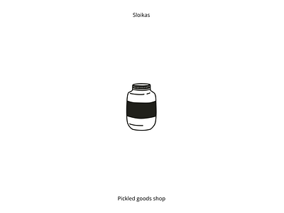 sloikas/ pickled goods shop logomark