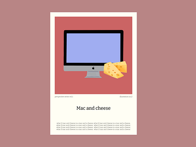 Mac and cheese poster design colorful design designer figma graphic design illustrated illustration illustrator poster poster design procreate