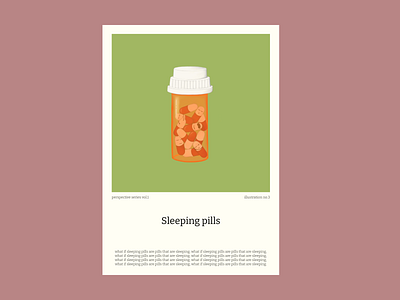 Sleeping pills poster design