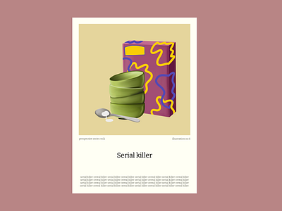 Serial killer poster design colorful design designer graphic design illustrated illustration illustrator modern poster poster design