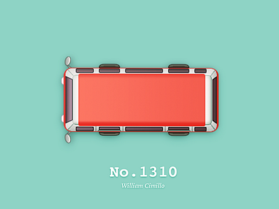 No.1310 from New York City bus red william cimillo
