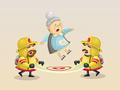 Characters art character concept fireman game granny ios