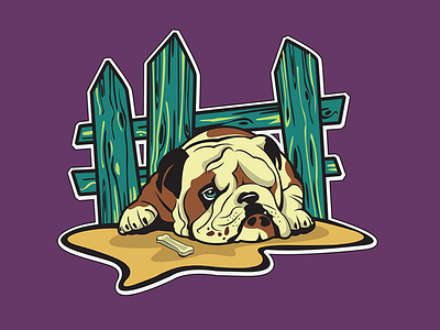 Bulldog bulldog illustration vector