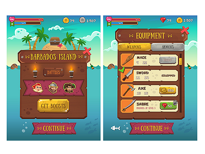 pirate saga game interface