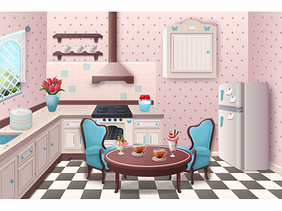 Kitchen design game interior kitchen room