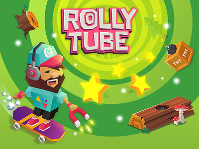 Rolly tube game