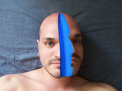Blue Slice blue photoshop proposal retouching test
