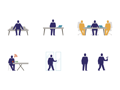 Business people icon infographics man people