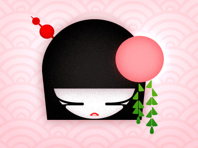 La Yabai japanese logo pink