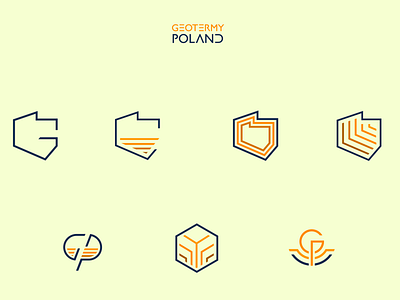 Geotermy Poland logo set 2022 2022 2d brand identity branding clean geology graphic design line logo minimalistic outline signet smart