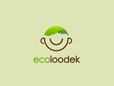 Funny eco logo for startup