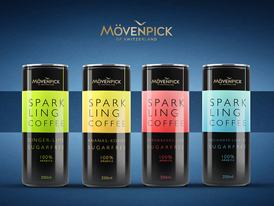 Movenpick coffee new minimalist labels bold brand branding coffee colorful graphic design label label design labels minimalist labels minimalistic graphic mockup modern packaging polish product packaging rebranding simple simple design