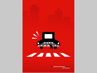 Funny safety awareness poster car poster cute poster dribbble funny poster pedestrian crossing pedestrian safety polish polish poster poster poster 2022 poster art safety poster social awareness social awareness poster street street poster