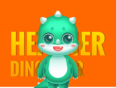 Cartoon character IP design,mascot-Dinosaur cartoon character mascot mascot design