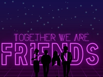 Friends design graphic design illustration