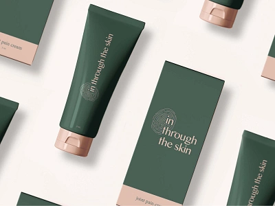 In Through the Skin – Makeup Brand + Logo Design + Packaging beauty brand brand brand design branding design label design logo logotype package package design packaging skincare skincare brand skincare packaging