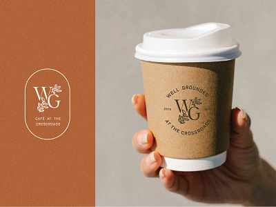 Well Grounded Café – Coffee Shop + Cafe Branding brand brand design brand identity branding cafe brand cafe logo coffee coffee brand coffee logo coffee packaging coffee shop design logo logo design logotype typography