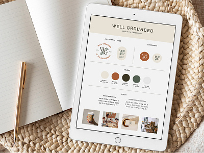 Well Grounded Café – Brand Identity Board