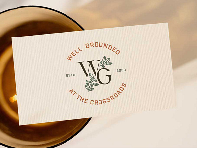 Well Grounded Café – Coffee Shop Brand + Print Design brand design branding business card business card design cafe logo coffee shop coffee shop branding design graphic design logo logo design logotype stationery design