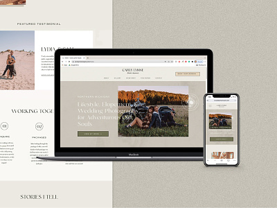 Squarespace Web Design for Moody Photographer