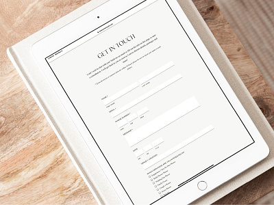 Minimal Design for Website Contact Form