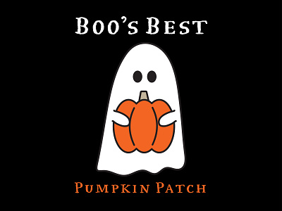 Boo's Best - A Pumpkin Patch Logo branding design graphic design logo typography