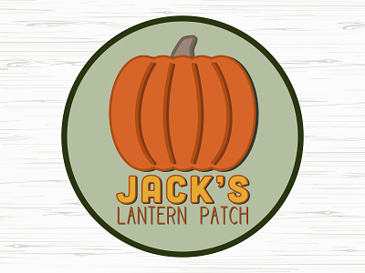 Jack's Lantern Patch branding design graphic design logo