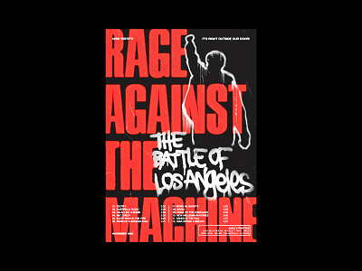 Rage Against The Machine - The Battle Of Los Angeles Poster apparel band blacklist dailyposter design fashion merch merchandise design mundanetype music poster posterdesign typeposter typography