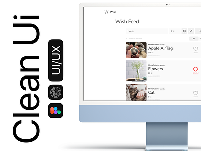 Clean UI Concept clean ui logo ui ui design uiux user interface web web design