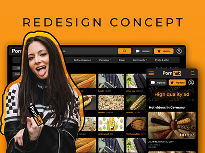 Pornhub redesign concept