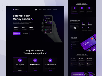 Landing Page app branding design graphic design logo ui