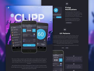 Clipp Case Study android app case study cover ios portfolio